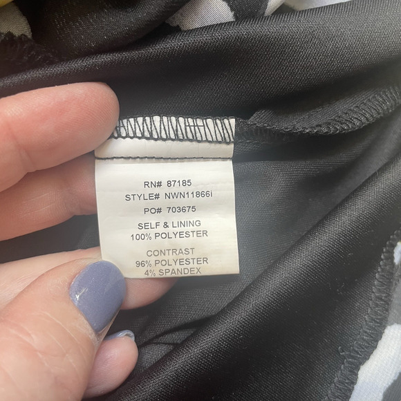 Vintage Ruby Rox Dress Women Small Black Daisies Sleeveless Flowy Maxi Cutouts - Picture 13 of 14